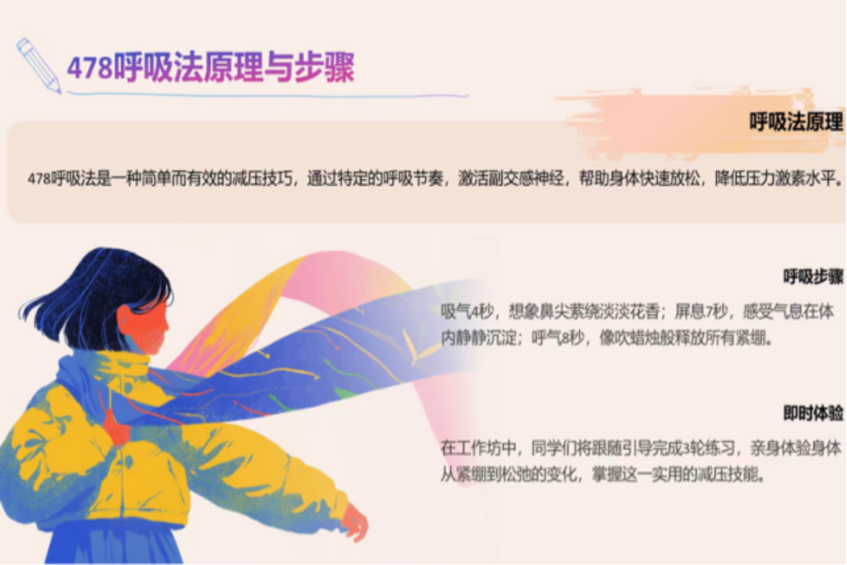 图3：呼吸解压法练习